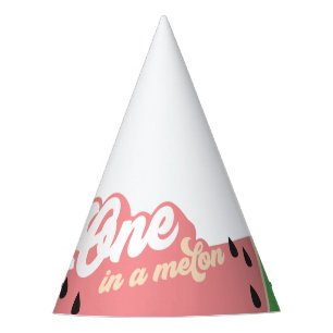 One In a Melon First Birthday Party Hat