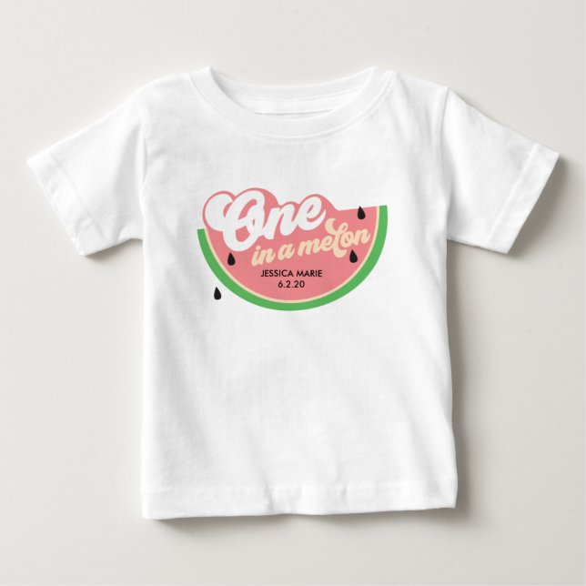 One In a Melon First Birthday T-shirt (Front)