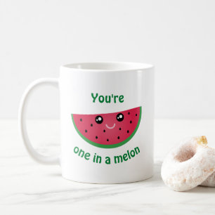 One In A Melon Funny Cute Kawaii Watermelon Coffee Mug