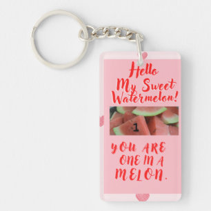 One in a Melon Gift for Lovers Key Ring