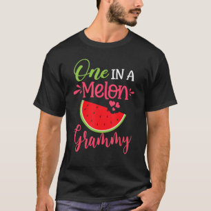 One In A Melon Grammy Watermelon Family Birthday P T-Shirt
