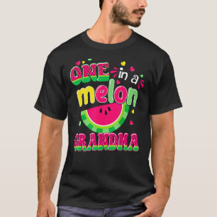 One In A Melon Grandma Bday Matching Group Summer T-Shirt
