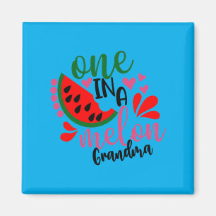 One In A Melon Grandma Cute Watermelon Love Magnet