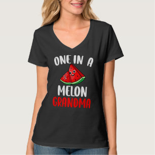 One In A Melon Grandma Watermelon Fruit Family Mat T-Shirt