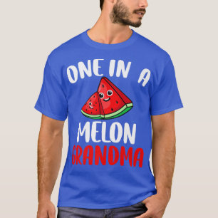 One In A Melon Grandma Watermelon Fruit Family Mat T-Shirt