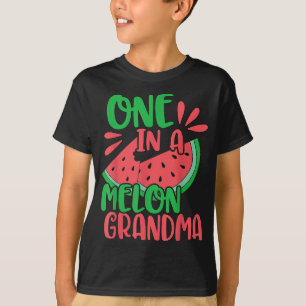 One In A Melon Grandma Watermelon Red Grandmother T-Shirt