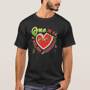 One In A Melon Grandpa Family Matching Melon Birt T-Shirt