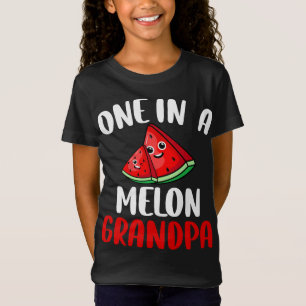 One In A Melon Grandpa Watermelon Fruit Family Mat T-Shirt