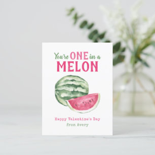One in a Melon Kids Classroom Valentine's Cards