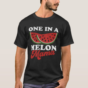 One In A Melon Mama  Watermelon Summer Retro Cute  T-Shirt