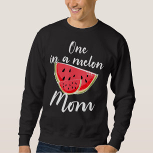 One In A Melon Mum Waterlemon Summer Vacation Mum Sweatshirt
