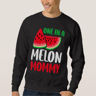One In A Melon Mummy   Watermelon Family Matching Sweatshirt