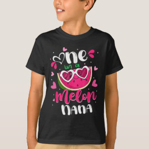 One In A Melon Nana Summer Family Watermelon Mothe T-Shirt