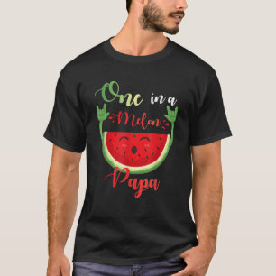 One In A Melon Papa Funny Birthday Matching Family T-Shirt