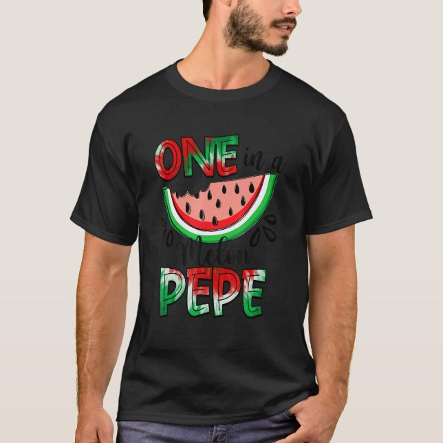 One In A Melon Pepe Watermelon Matching Family Sum T-Shirt (Front)