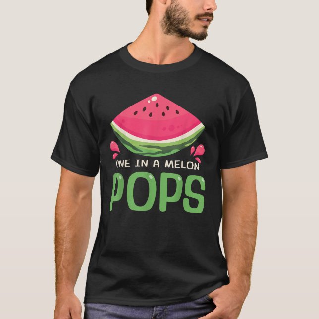 One in a Melon Pops Summer Camp Birthday Party Mat T-Shirt (Front)