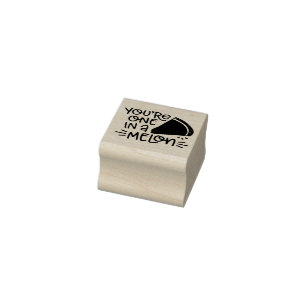 One in a Melon Rubber Stamp