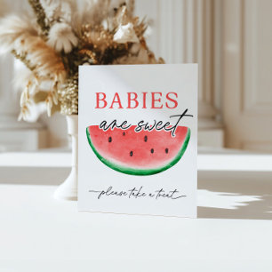 One In A Melon Sign Watermelon Babies Are Sweet