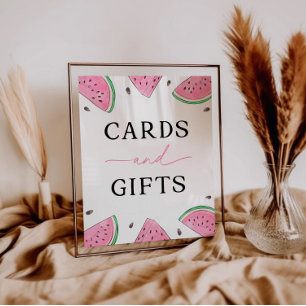 One In A Melon Sign Watermelon Cards And Gifts