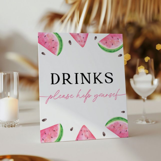 One In A Melon Sign Watermelon Drinks Sign (Creator Uploaded)