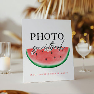 One In A Melon Sign Watermelon Guestbook Sign