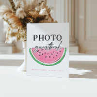 One In A Melon Sign Watermelon Guestbook Sign