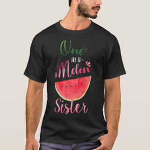 One In A Melon Sister Waterlemon Summer Sister T-Shirt