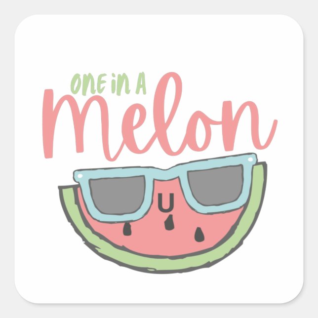 One In A Melon Sticker (Front)