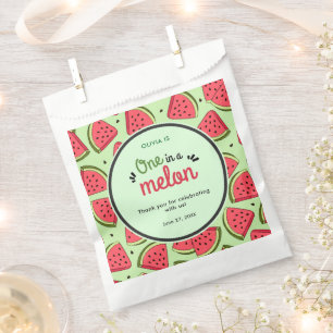 One in a Melon Summer 1st Birthday Thank You Favour Bags