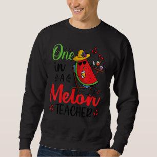 One In A Melon Teacher Birthday Party Family Match Sweatshirt