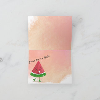 One in a Melon: Thank You Card