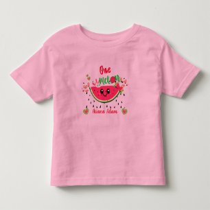One In A Melon Watermelon 1st Birthday Girl's  Toddler T-Shirt
