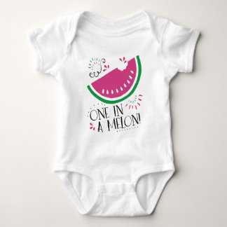 One in a Melon Watermelon Baby Bodysuit