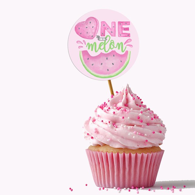 One in a Melon Watermelon Birthday Party Sticker (Creator Uploaded)