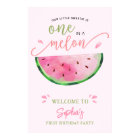 One in a Melon Watermelon Birthday Welccome