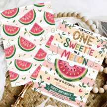 One in a Melon Watermelon First Birthday Party