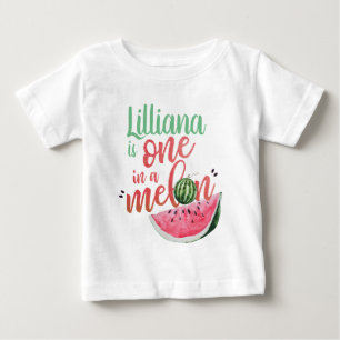 One in a Melon Watermelon First Birthday Shirt