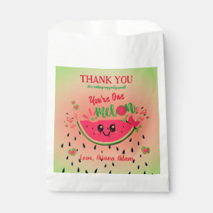 One In A Melon Watermelon First Girl's Birthday Favour Bags