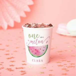 One in a Melon Watermelon Paper Cups