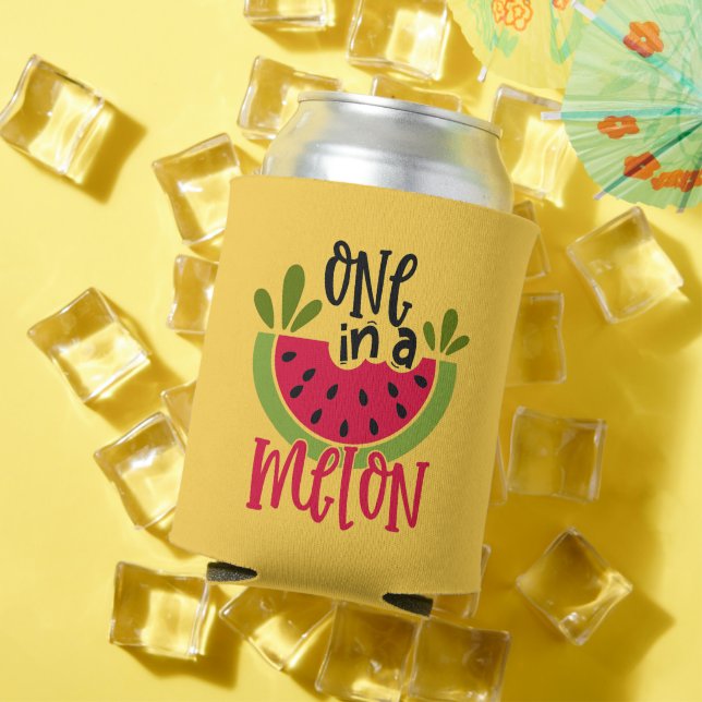 One in a Melon Watermelon Pun Can Cooler (In Situ Summer)