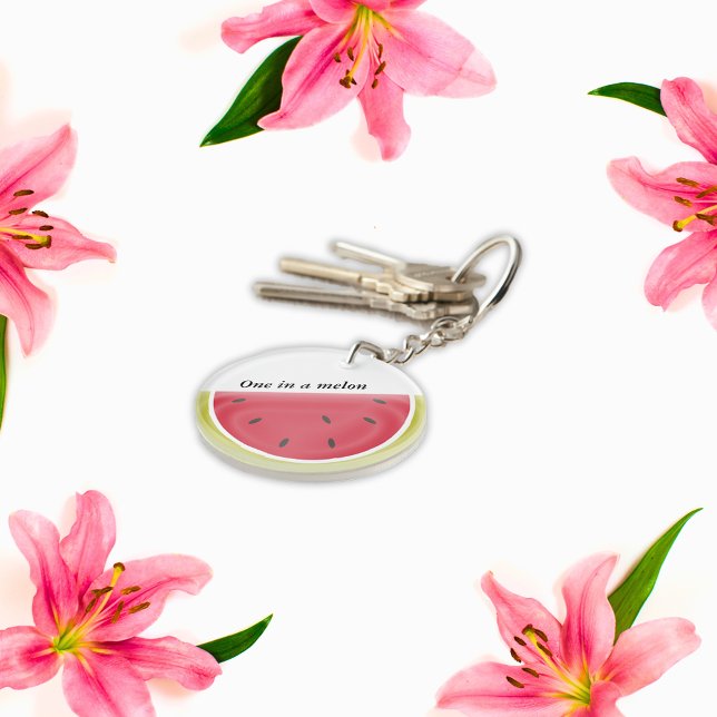 One In A Melon Watermelon Slice Key Ring (Creator Uploaded)