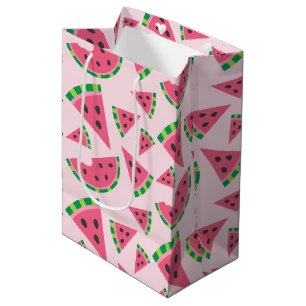 One in a Melon Watermelon Slices & Blush Pink Medium Gift Bag