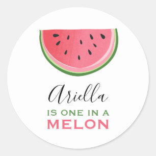 One in a melon Watermelon Tags Envelope Sticker