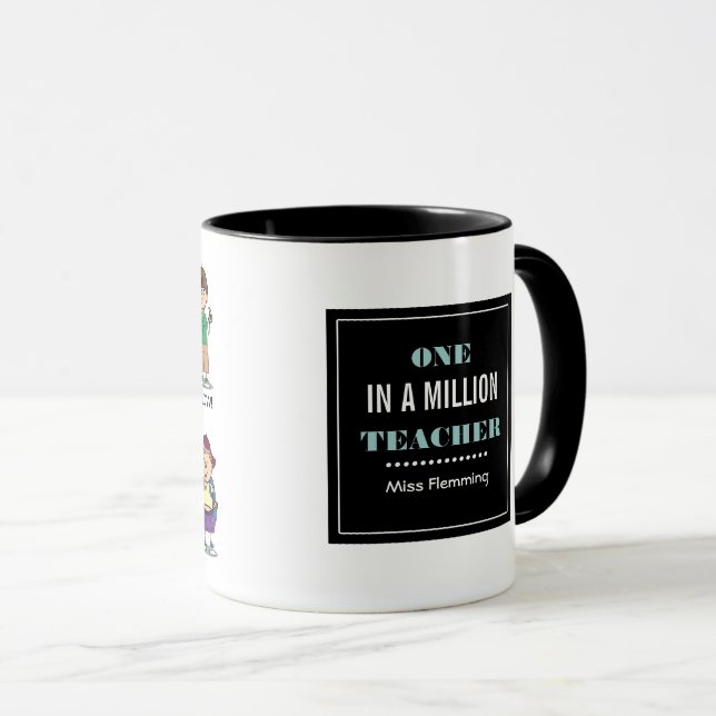 One in a Million Teacher. Teacher Gift Mug (Front Right)