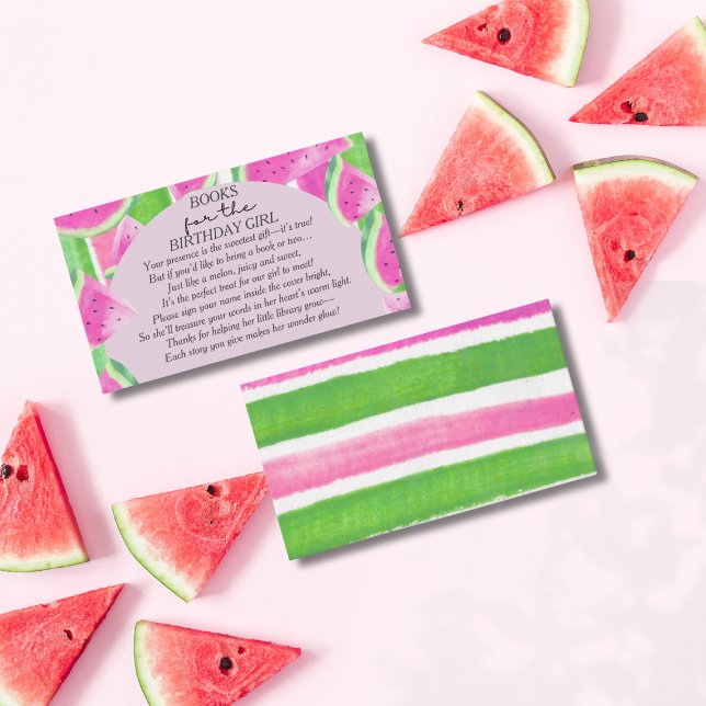  One in Melon Book Pink Watermelon Enclosure Card (One in Melon Book Pink Watermelon Enclosure Card)