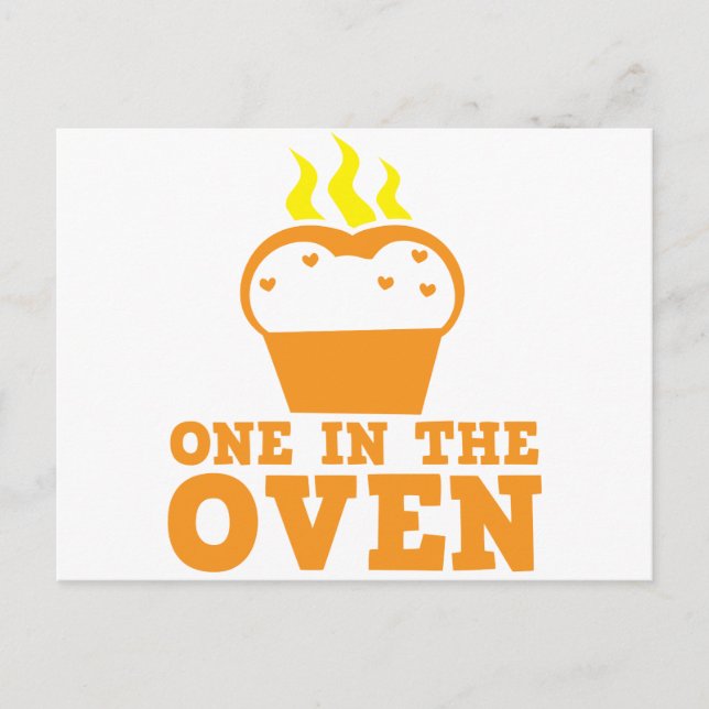 one in the oven postcard (Front)