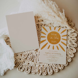 One In The Sun 1st Birthday Invitation