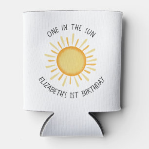One In The Sun First Birthday  Can Cooler