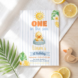 One in the Sun First Birthday Invitation
