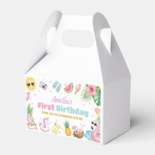 One In The Sun Girl Birthday Summer Party Favour Box